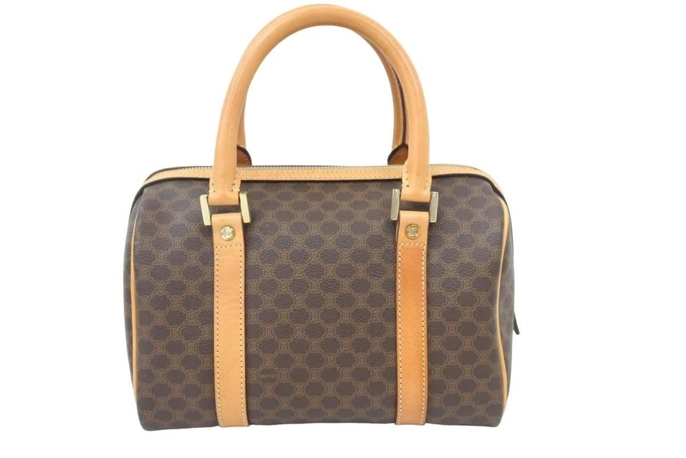 Celine Speedy Handbag Boston bag Macadam brown